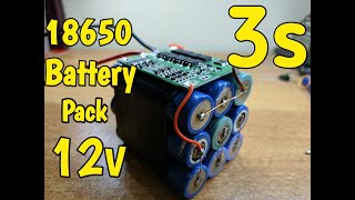 Diy 18650 3s battery pack [upl. by Assilim]