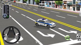 Police car on road l 3d driving class l cargame gaming gameplay games [upl. by Gunter]