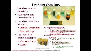 CHEM 312 Lecture 12 uranium part 1 [upl. by Eiramanel]