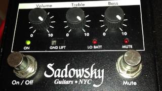 Sadowsky Bass Preamp  DI 2 of 4 [upl. by Trace884]