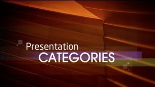 Powerful Presentations Presentation Categories [upl. by Ilatfan]