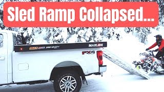 Sled ramp collapsed into my truck First Ride [upl. by Ahsekyt818]