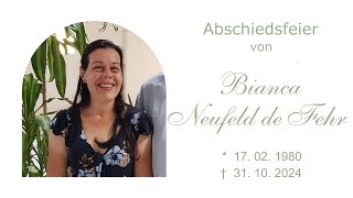 Abschiedsfeier Bianca Neufeld de Fehr [upl. by Nemrak]