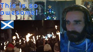 Reacting to the Scottish New Year Traditional HOGMANAY Party [upl. by Urban848]