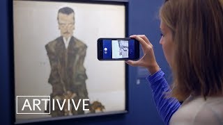 Egon Schiele In Augmented Reality – Belvedere Museum [upl. by Oznarol]