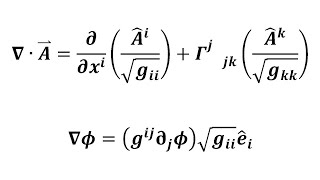 The Divergence And Gradient In Spherical Coordinates From Covariant Derivatives [upl. by Diahann]