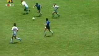 Diego Maradona Argentina England 2 0 14 Finals World Cup 1986 Dutch commentary [upl. by Grodin]