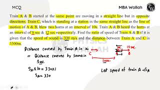 Train A B started at the same point and are moving in a straight line but in opposite direc [upl. by Aisayt]