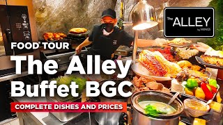 THE ALLEY by Vikings BGC BUFFET Tour  Full Menu amp Prices  StreetMarket Themed Restaurant [upl. by Yrakcaz]