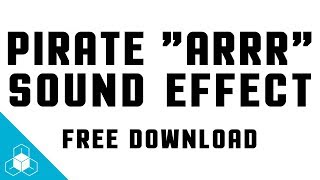 PIRATE ARRR  ARGH SOUND EFFECT  Daily FREE VOICE SFX Download [upl. by Eemia]