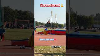 Women pole vault💪 jumperaj shorts youtubeshorts [upl. by Darryn]