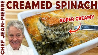 The Best Creamed Spinach Ive Ever Made  Chef JeanPierre [upl. by Anrapa695]