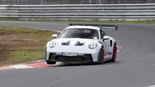 Manthey Performance Kit Porsche 911 GT3 RS Exhaust Sound  Test Mule [upl. by Persis]