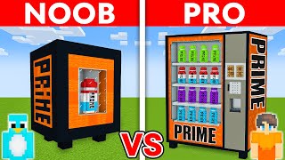 NOOB vs PRO PRIME VENDING MACHINE House Build Challenge in Minecraft [upl. by Grethel]