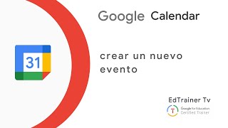 🔴 Cómo CREAR EVENTO nuevo en Google Calendar [upl. by Clerissa734]