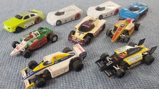 Auction Picks  HO Slot Cars  Indy F1 Jaguar AFX Tomy Custom Racer Magnet Wizzard Lexan Bodies [upl. by Asirb]