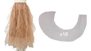 Learn sewing this tulle skirt in 10 minutes 👌👌👌 [upl. by Jacinta]