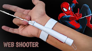 How to make SpiderMan web shooter with paper  Paper web shooter [upl. by Rafael260]