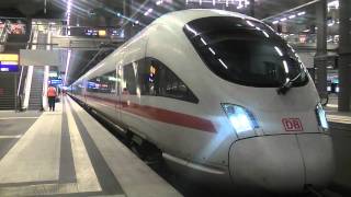 Ausfahrt eines ICE T nach Leipzig Hbf in Berlin Hbf tief [upl. by Fachanan]