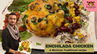 Mexican Chicken Enchiladas Recipe [upl. by Nohsram]