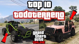 Top 10 los mejores TODOTERRENO del GTA Online [upl. by Oinotnaocram]