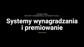 Systemy wynagradzania i premiowania pracowników [upl. by Anale]