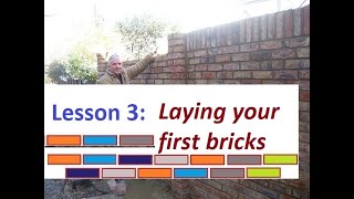 How to lay bricks Bricklaying for beginners Bricklaying tutorials [upl. by Navonoj]