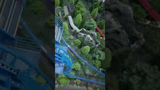 Six Flags Great America New Amazing Coaster Wrath Of Rakshura shorts rollercoaster [upl. by Annaliese]