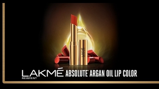 Introducing Lakmé Absolute Argan Oil Lip Color [upl. by Lenoil632]