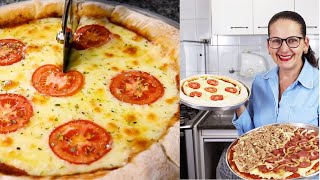 NOSSA RECEITA DE FAMÍLIA FAÇA UMA PIZZA IGUAL DE PIZZARIA NO FORNO DA SUA CASAIsamara Amâncio [upl. by Lleddaw]