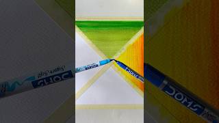 Easy Painting with DOMS brush pen🤔😱 shorts craft art drawing crafts satisfying [upl. by Leanatan]