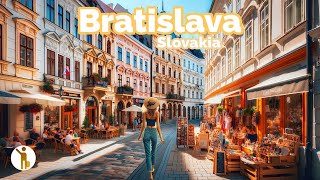 Bratislava Slovakia 🇸🇰 Europes Best Capitals  4k HDR 60fps Walking Tour ▶186min [upl. by Ydnac]