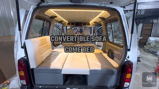 Convertible Sofa Come Bed For Maruti Eeco Bs6  Modification hub  Vadodara  M 8140807082 [upl. by Lyndell]