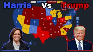 Kamala Harris Vs Donald Trump  NEW 2024 ELECTION PREDICTION [upl. by Hanyaz]