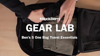 5 One Bag Travel Essentials featuring The GR2 GORUCK x Huckberry  Huckberry Gear Lab [upl. by Marmaduke]