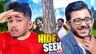 HIDE AND SEEK AGAIN w CarryMinati  Gareeb amp Daddy  Funny Highlights [upl. by Horst440]