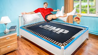 I Turned my Bed into a Trampoline [upl. by Aliled]