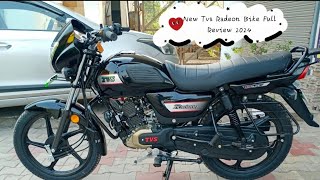 2024 Tvs Radeon BS6 New 2024 Tvs Radeon Modal Tvs Radeon Black Bike Full Review Full Details [upl. by Aihselef]