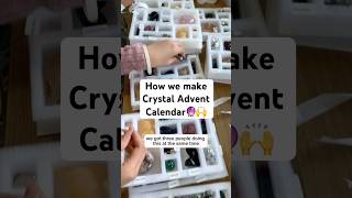 This is how we make crystal advent calendars🔮🙌 adventcalendar crystaladventcalendar [upl. by Henni]