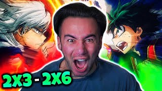 My Hero Academia  2x3 2x4 2x5 and 2x6  REACTION [upl. by Oiramej466]