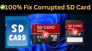 SD Card Repair 5 Methods to Fix Corrupted SD Card ✅New 202425 [upl. by Alitta]