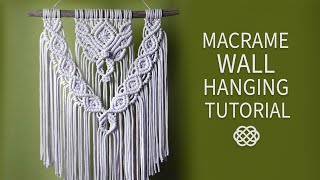 Large Macrame Wall Hanging Pattern [upl. by Aric498]