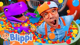 Game Time with Blippi Adventures in His Clubhouse  Educational Videos for Kids [upl. by Nylrehc]