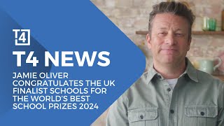 Jamie Oliver congratulates the UK Finalist Schools for the World’s Best School Prizes 2024 [upl. by Retrop]