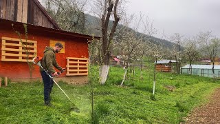 Motocoasa Stihl Fs 120 Prima tăiere din sezonul de cosit [upl. by Lauralee144]