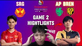 SRG VS AP BREN Game 2 Highlights  Snapdragon Pro Series Season 5 [upl. by Schinica706]