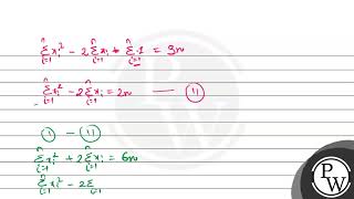 The mean square deviations of a set of \\n\\ observationsx1x2 xn about a point \\c\ [upl. by Hcirdla]