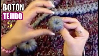 Cómo hacer un BOTÓN TEJIDO A GANCHO O CROCHET 😍 Muy Fácil y Rápido  YO TEJO CON LAURA CEPEDA [upl. by Given]