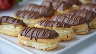 Profiterol Tarifi l Pastacı Kreması Nasıl Yapılır l Çikolata Ganaj Tarifi [upl. by Iuqcaj713]