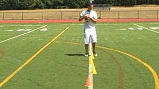 Football QB Drills NFL Quarterback Peyton Manning Shuffle Drill [upl. by Keeley]